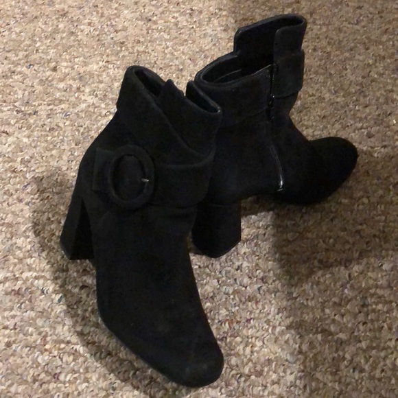Black Suede Booties - Picture 5 of 6
